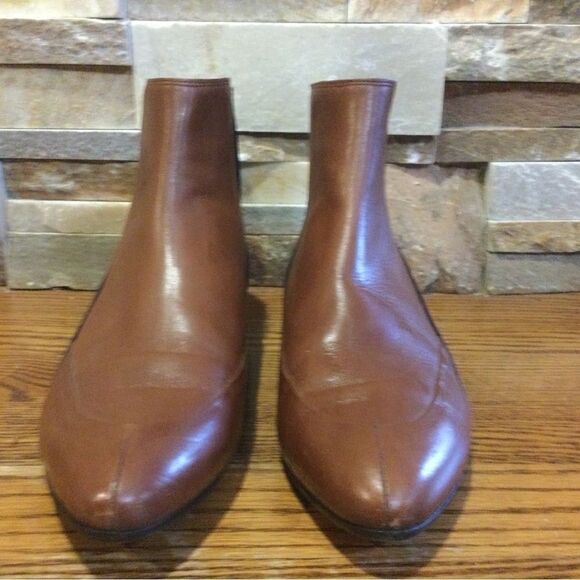 BALENCIAGA Leather Colorblock Pattern Chelsea Boots - Picture 3 of 11